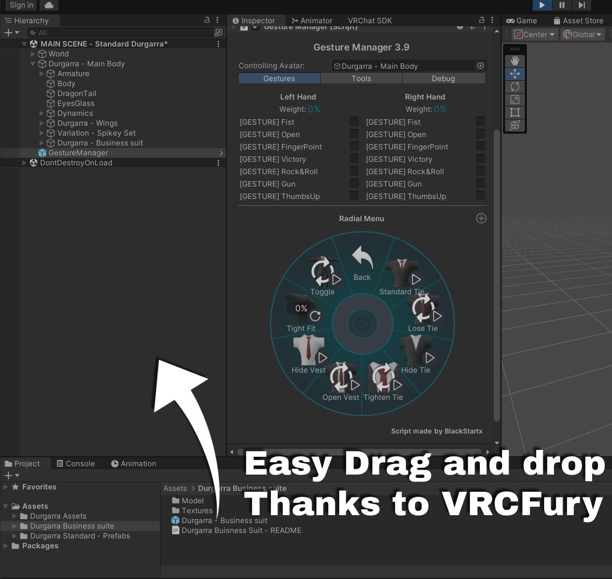 Business Suit for Nardoragon - VRC Avatar Clothing