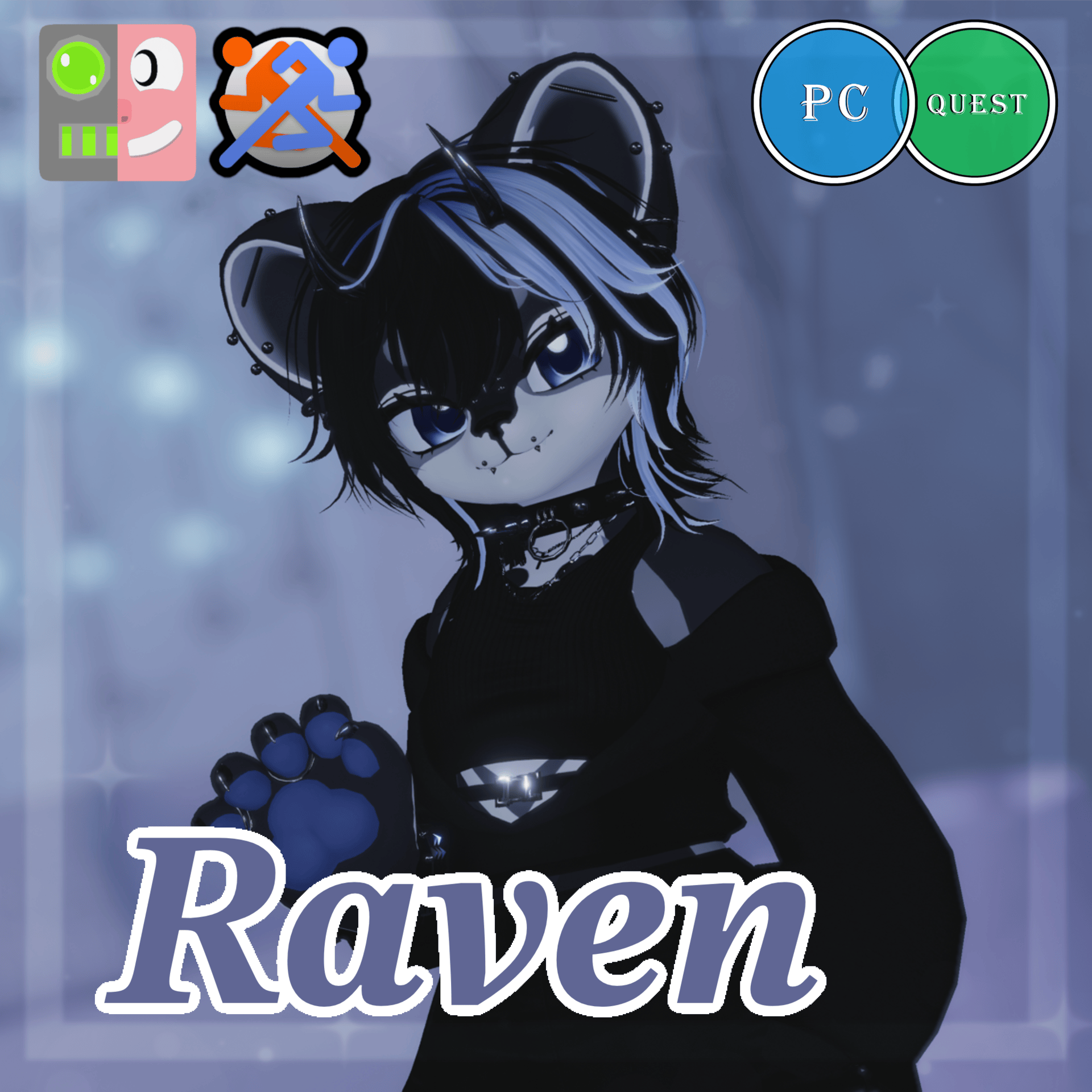 Raven | PC + Quest | VRCFT | Deira neo