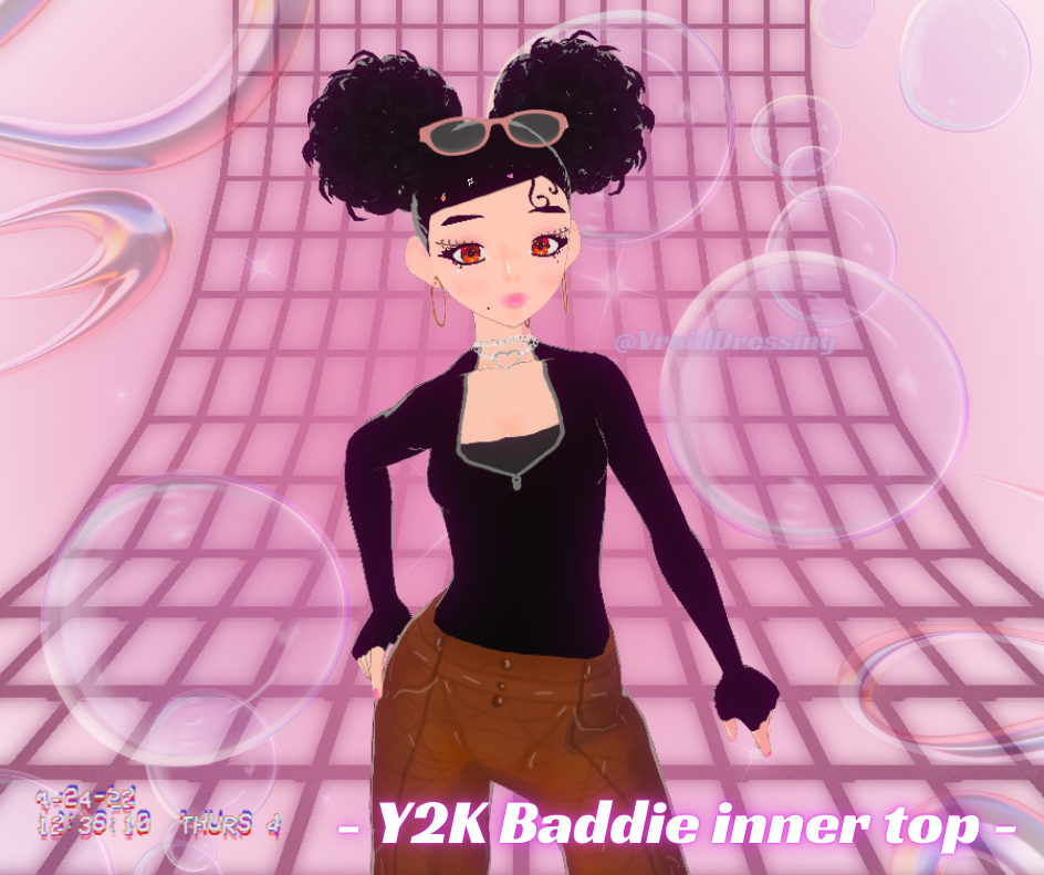 3D Vroid y2k baddie inner top