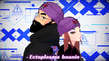 3D Vroid Ectoplasma Gengar beanie/hat/cap