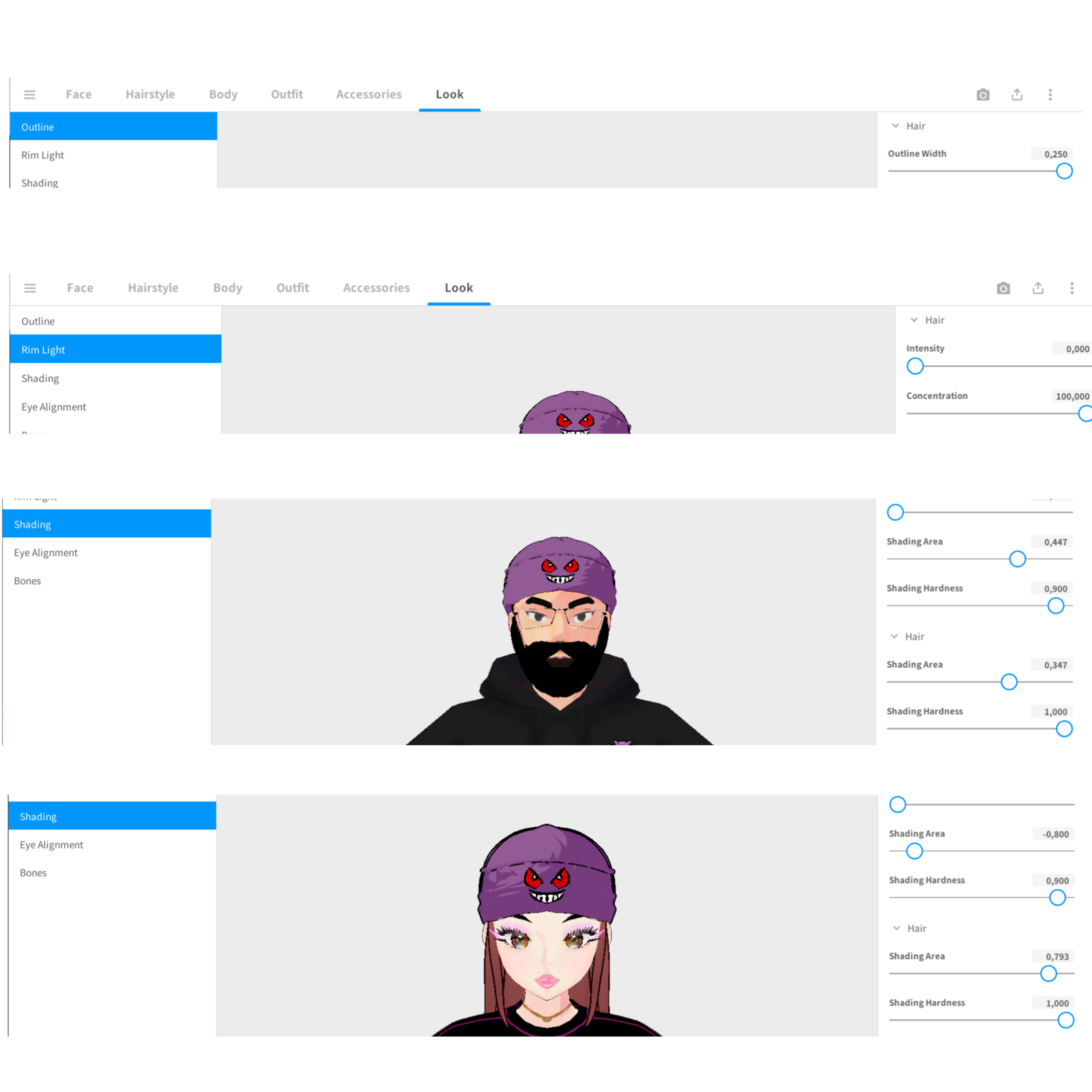 3D Vroid Ectoplasma Gengar beanie/hat/cap