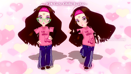 Y2K Cute 3D Chibi Vroid Avatar