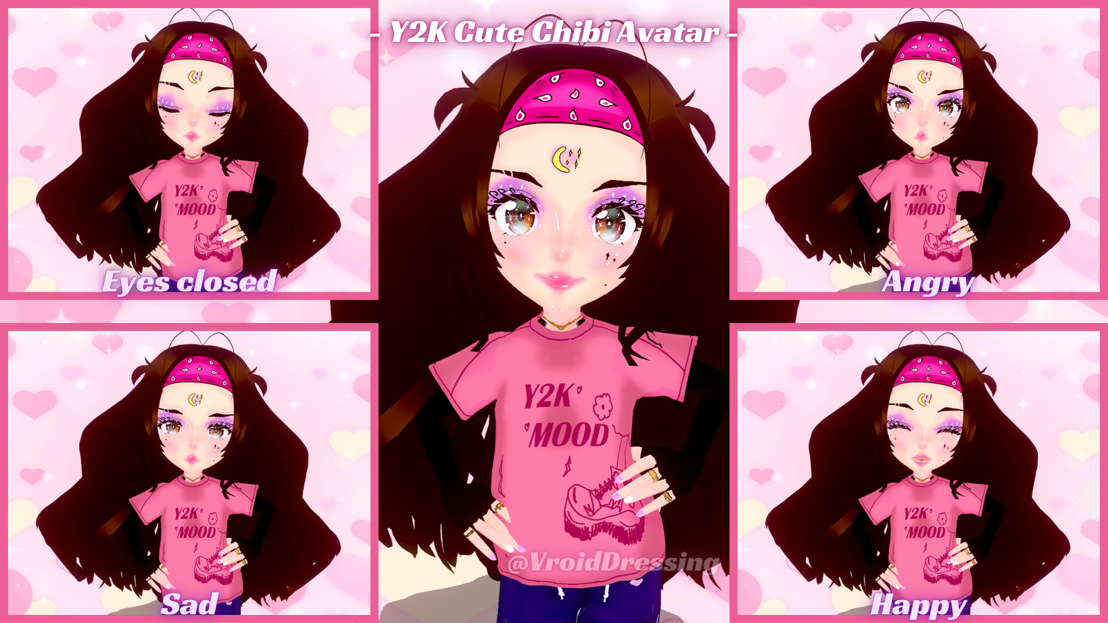 Y2K Cute 3D Chibi Vroid Avatar