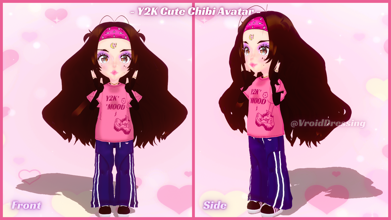 Y2K Cute 3D Chibi Vroid Avatar