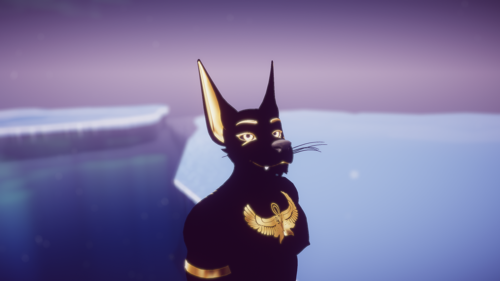VRChat | Jackal / Anubis Ears (Fits Any Avatar!)