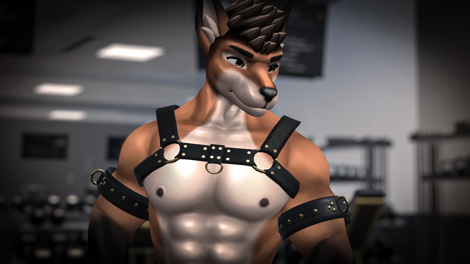 FLA Muscle Overlay (Winterpaw Male Canine)