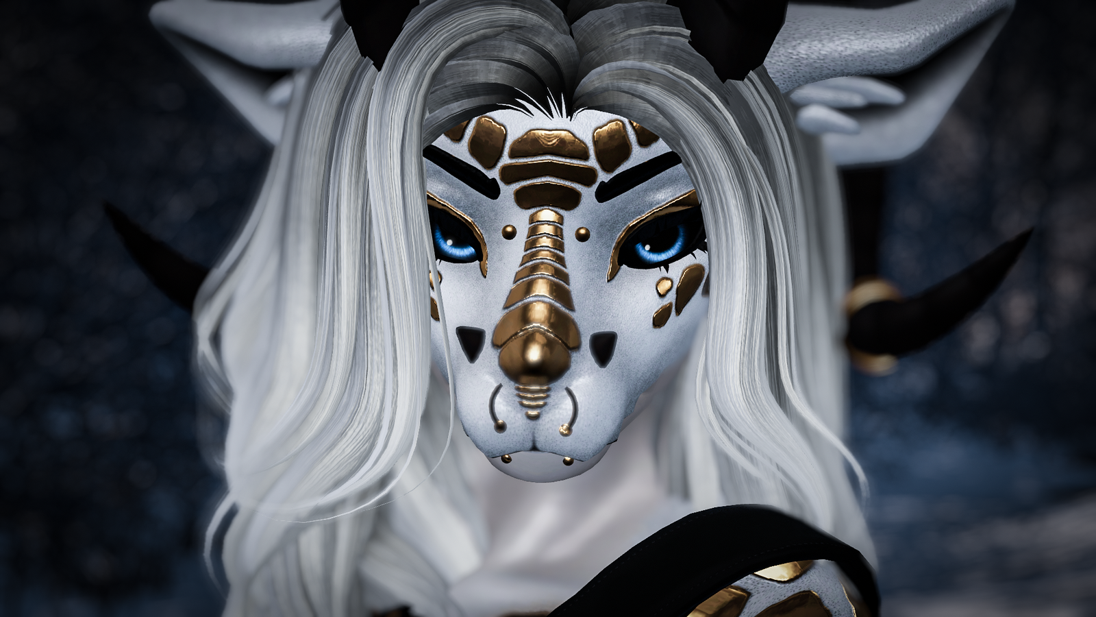 FLA Dragon White Texture (Winterpaw Female Canine)