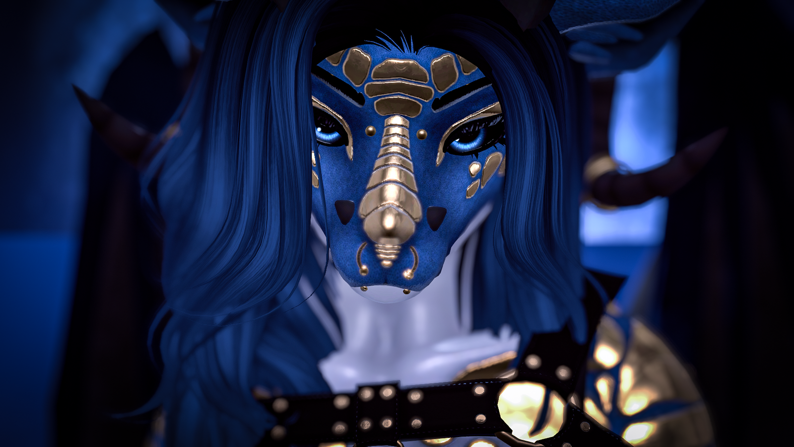FLA Dragon Blue Texture (Winterpaw Female Canine)