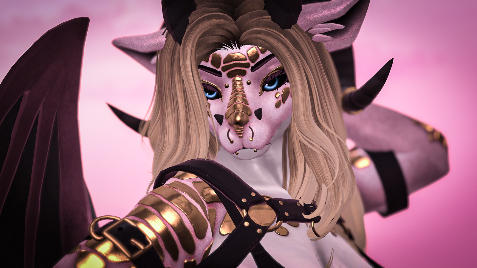 FLA Dragon Pink Texture (Winterpaw Female Canine)
