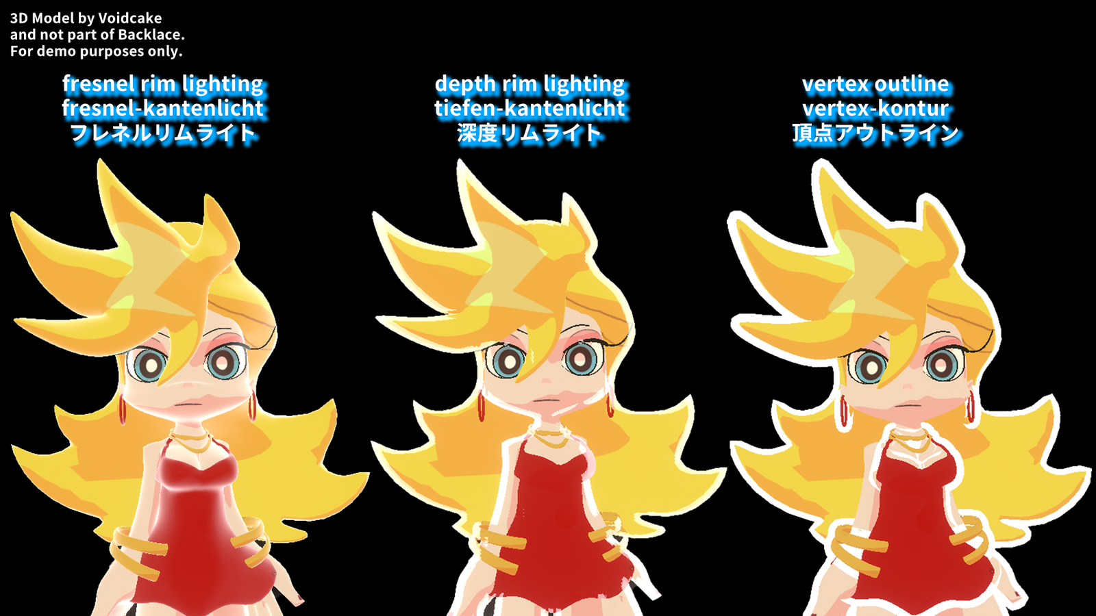 Backlace Anime Shader