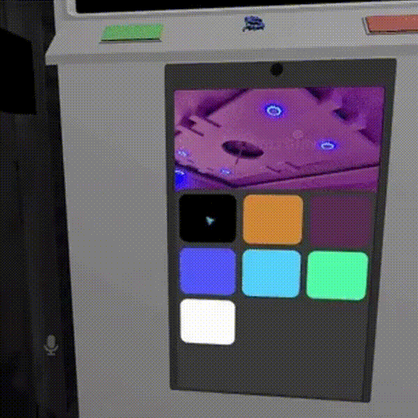 Swipe smooth color lights [Sync, VRCWorld, Udon]