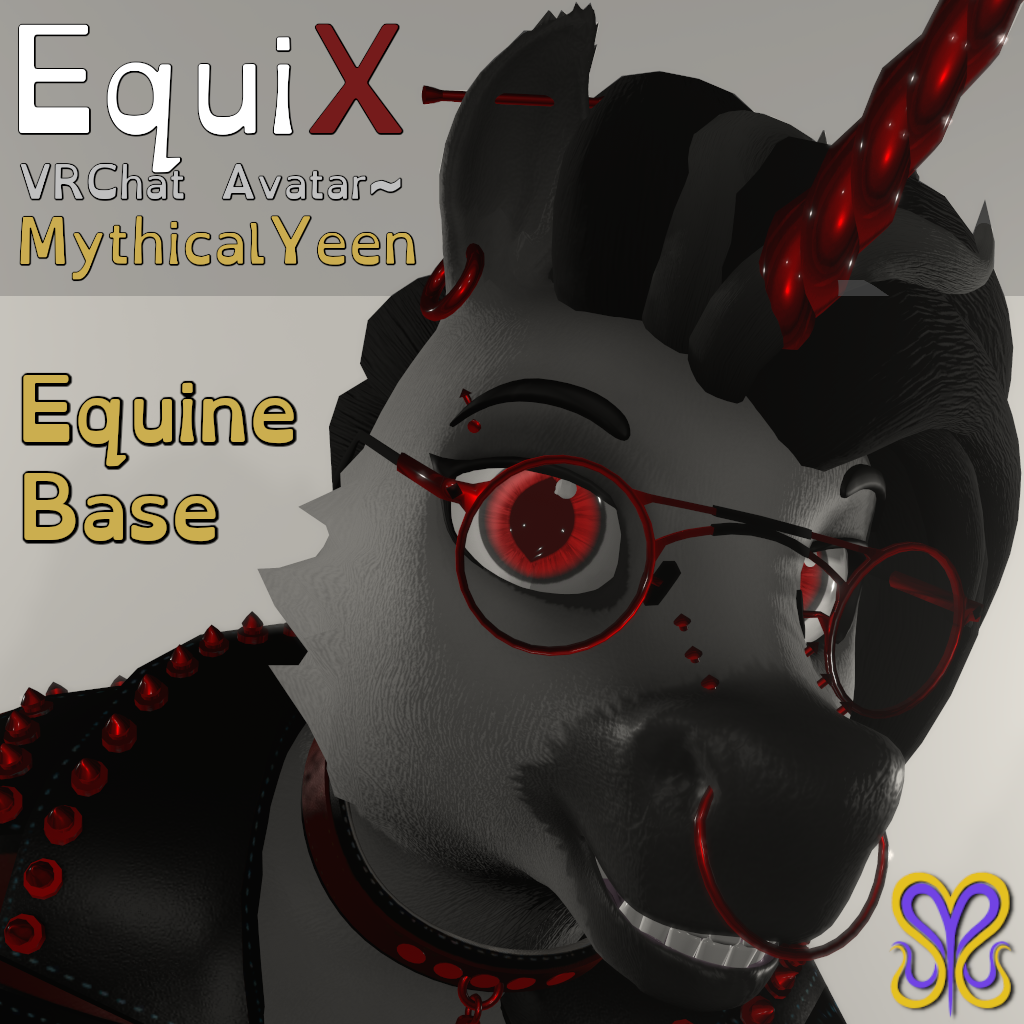 EquiX — Equine Customizable VR Chat Avatar Base UWU