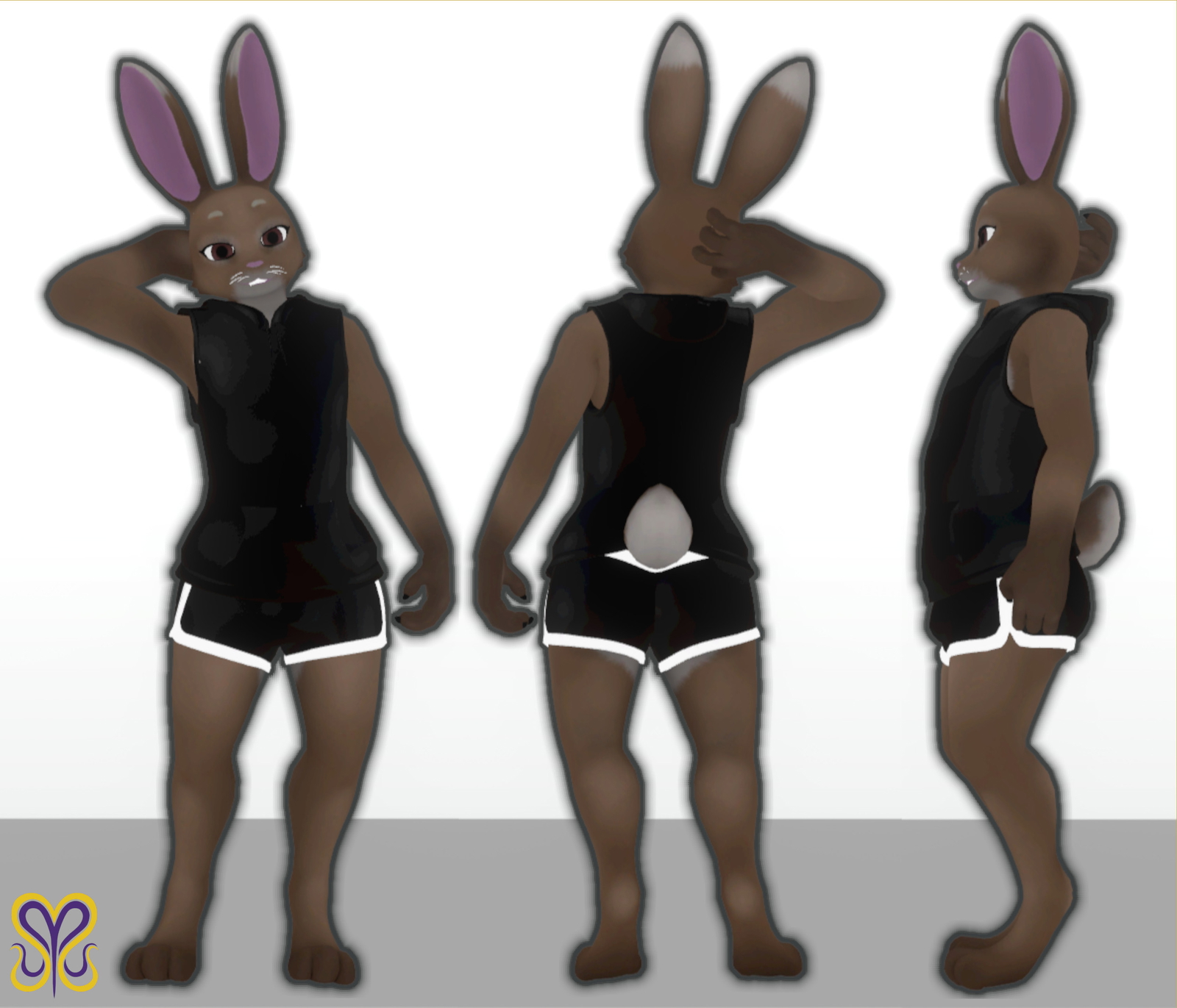 Bunari - Bunny Customizable VR Chat Avatar Base UwU