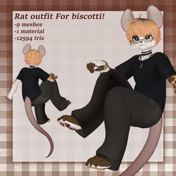 ⋆˚🐾˖° Rat outfit for biscotti - Commercial ⋆˚🐾˖°