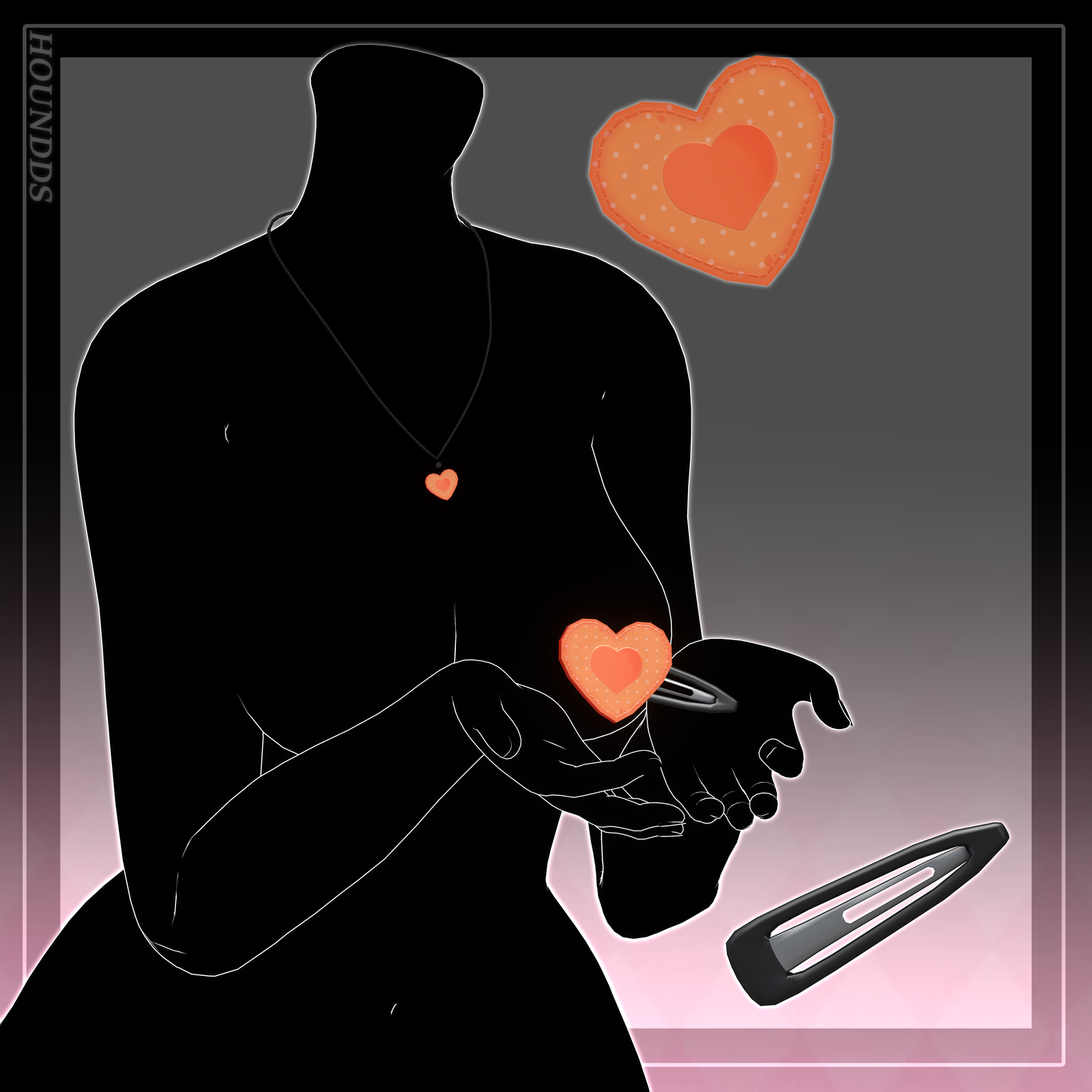 ⋆˚🐾˖° Carrot hairclip and necklace ⋆˚🐾˖°