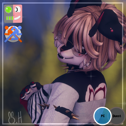 ⋆˚🐾˖° Hellhund - PC only - vrcft - sps  ⋆˚🐾˖°