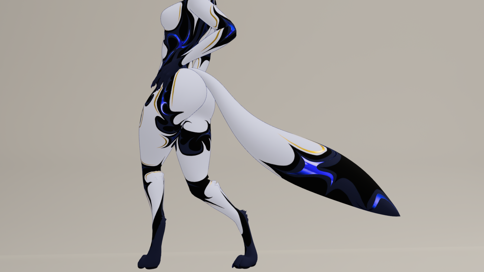 Deep Blue Maned Wolf