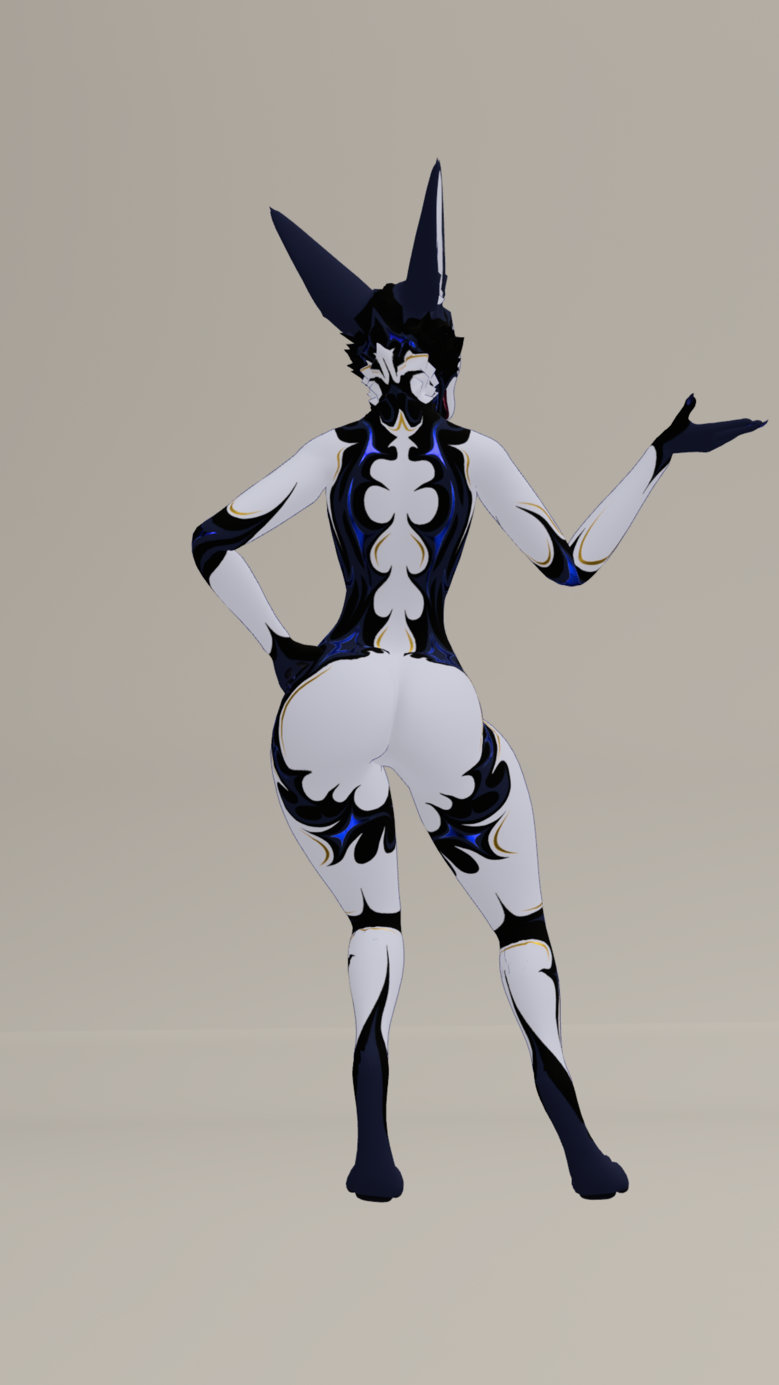 Deep Blue Maned Wolf