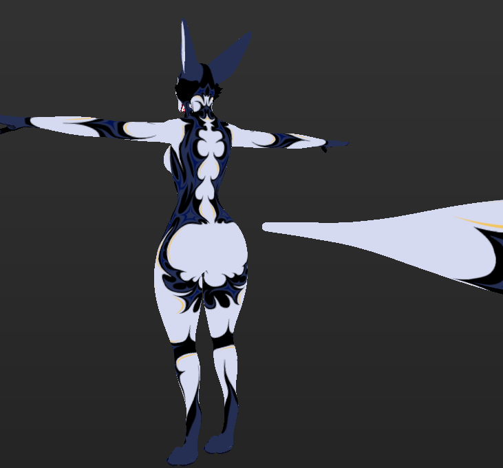 Deep Blue Maned Wolf