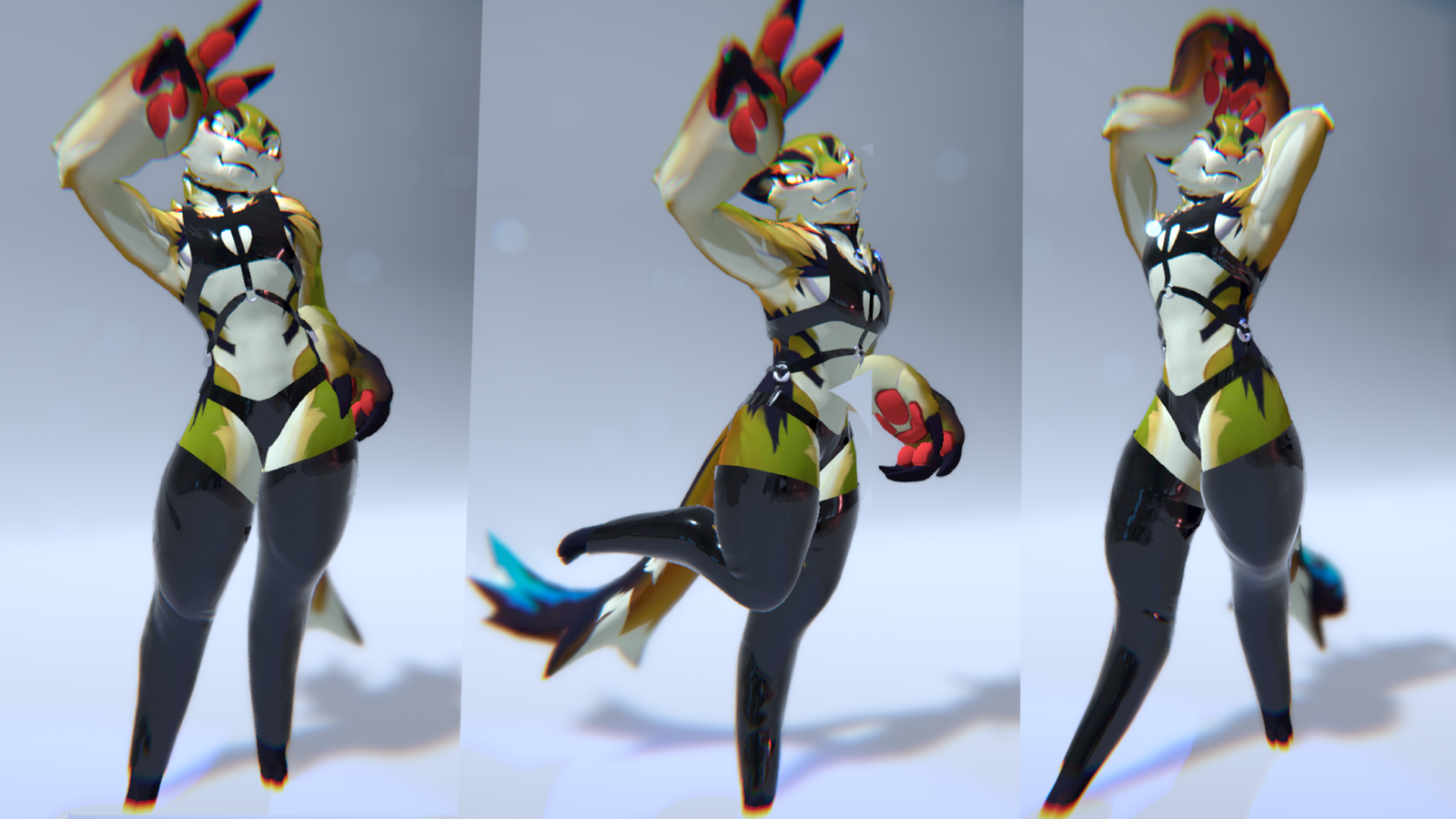 VRChat | TigerBee Latex Outfit