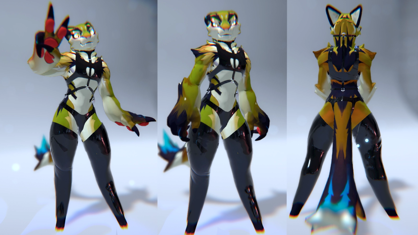 VRChat | TigerBee Latex Outfit