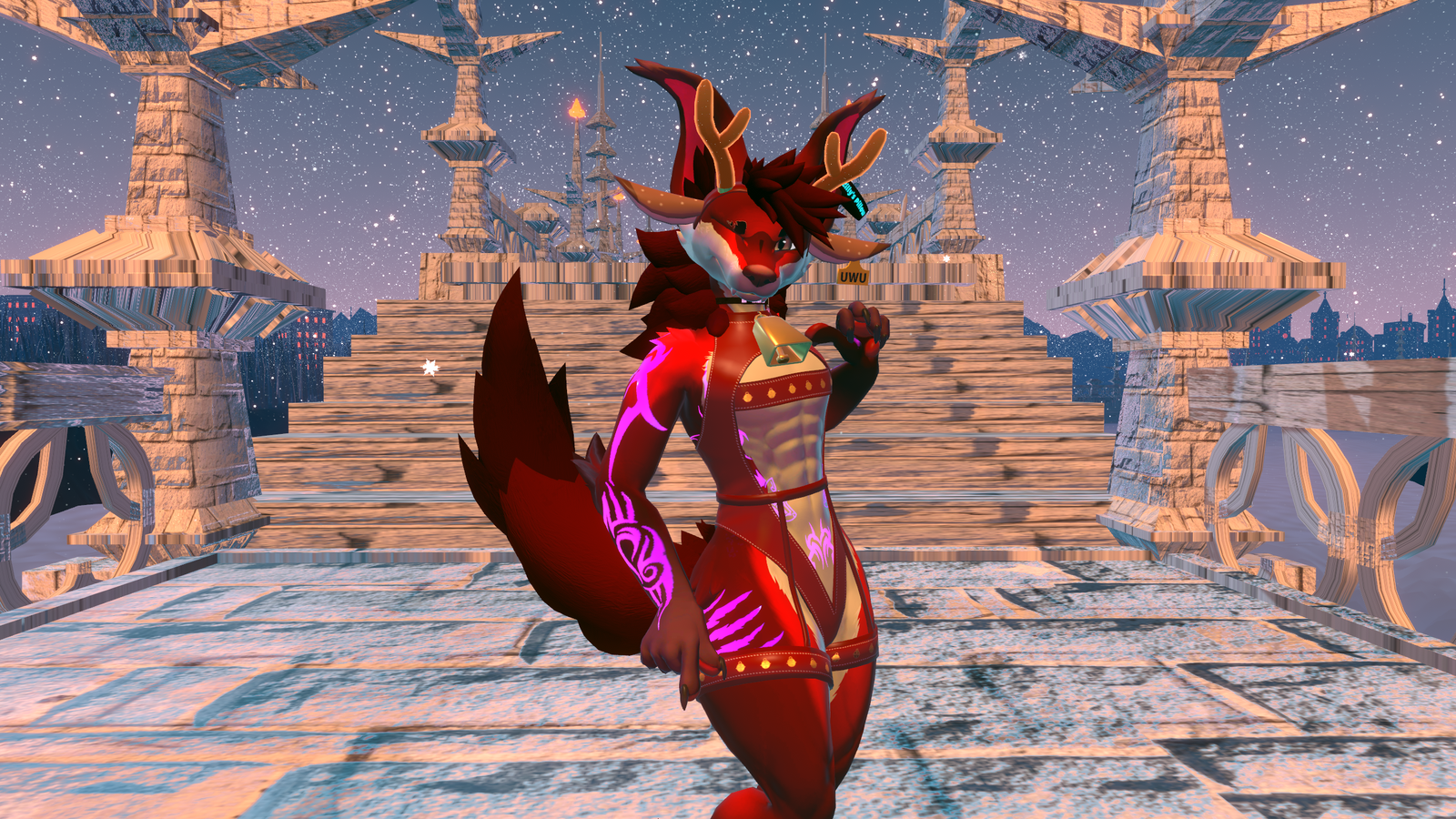 Xmas deer texture for The Cow Outfit