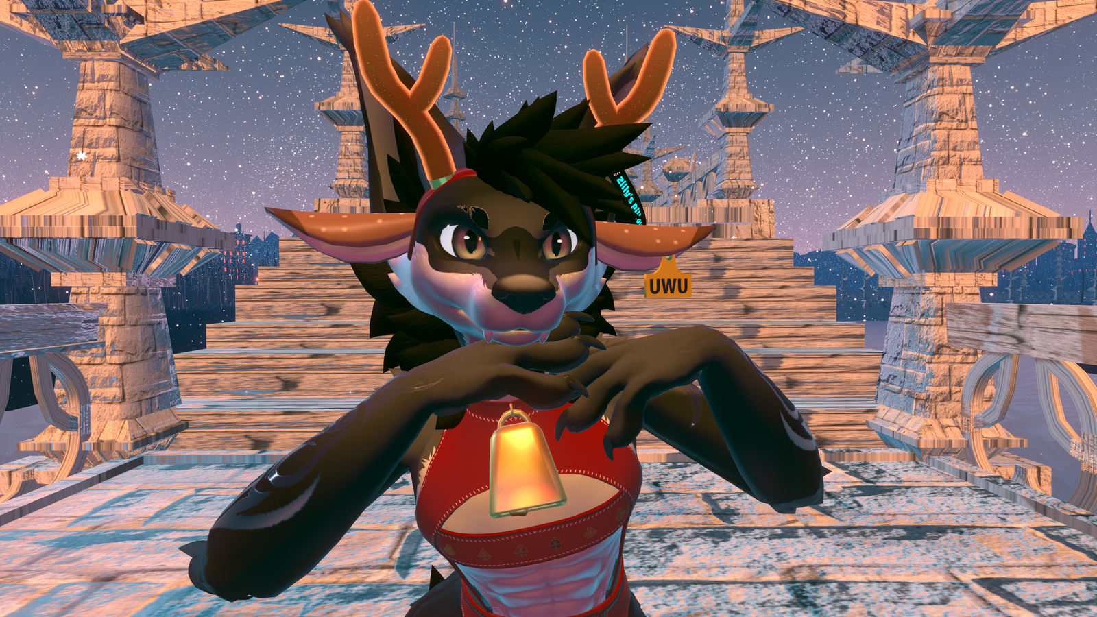 Xmas deer texture for The Cow Outfit