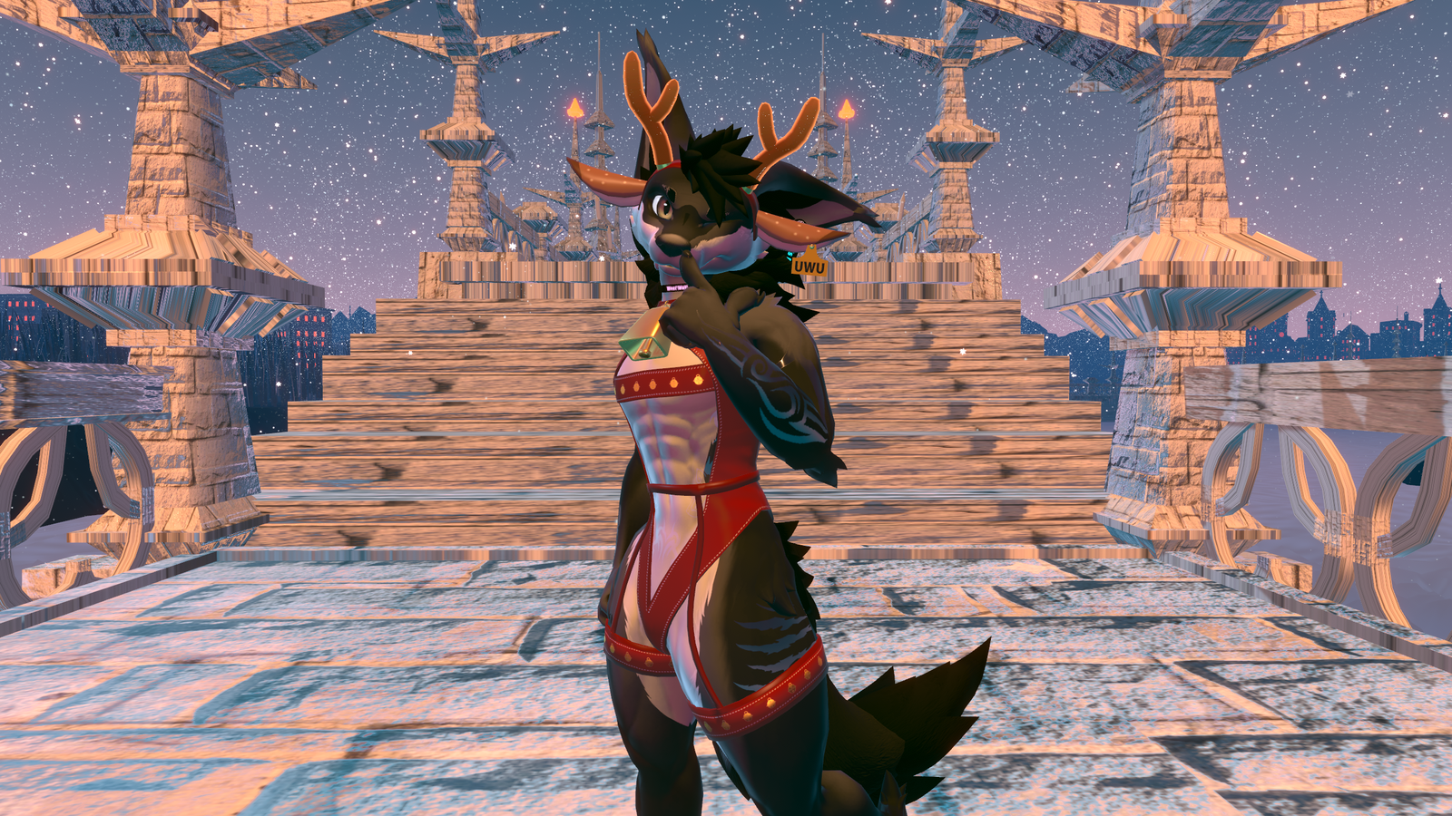 Xmas deer texture for The Cow Outfit