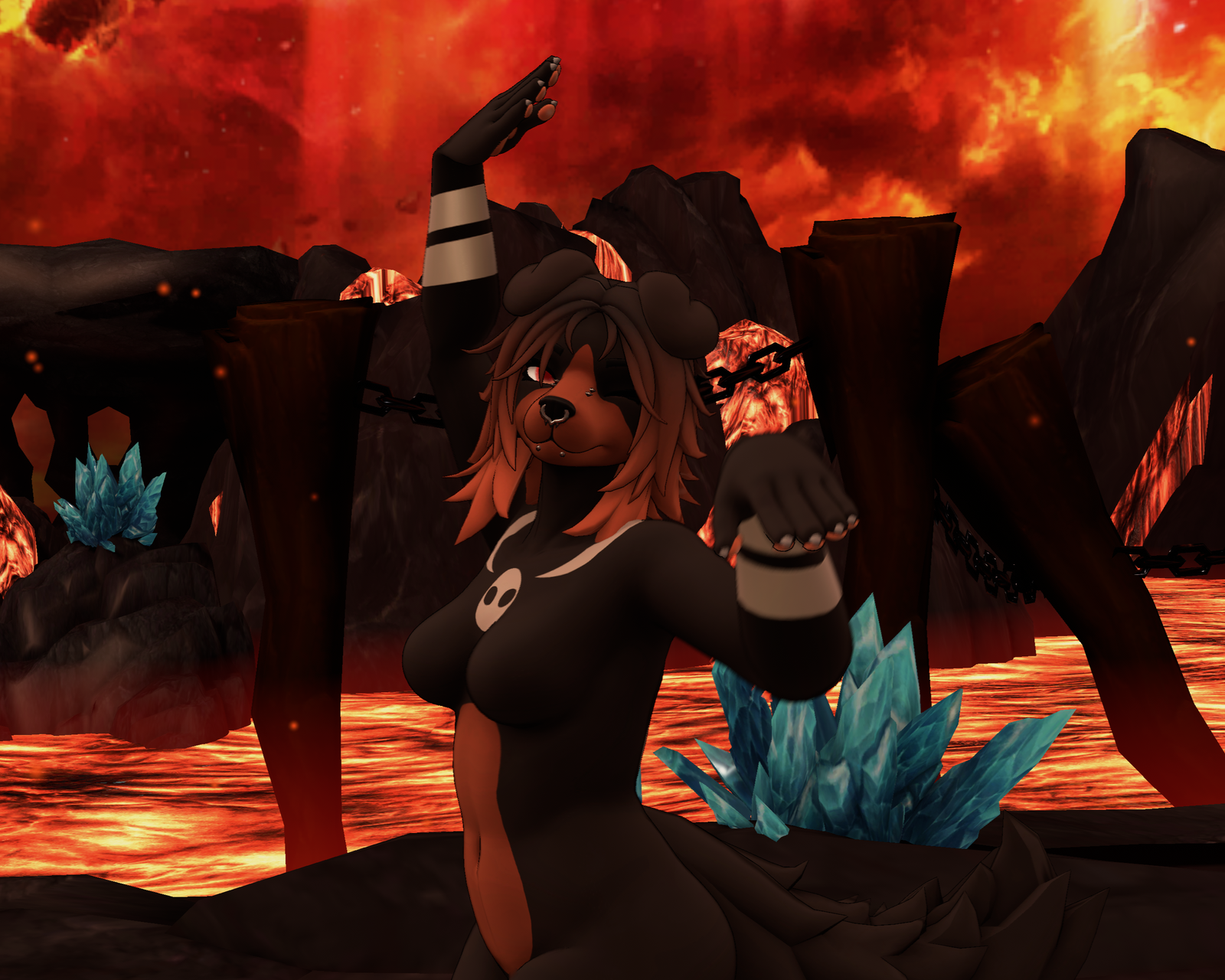  [Houndoom Alina] Alina Canine Textures