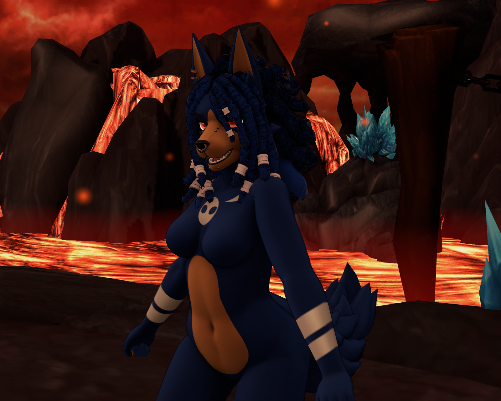  [Houndoom Alina] Alina Canine Textures