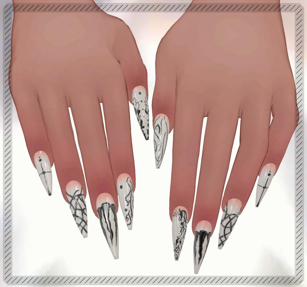 White Silver Nails - Venus Body