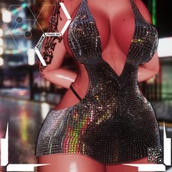 ღ Silver DiscoBall Dress ღ