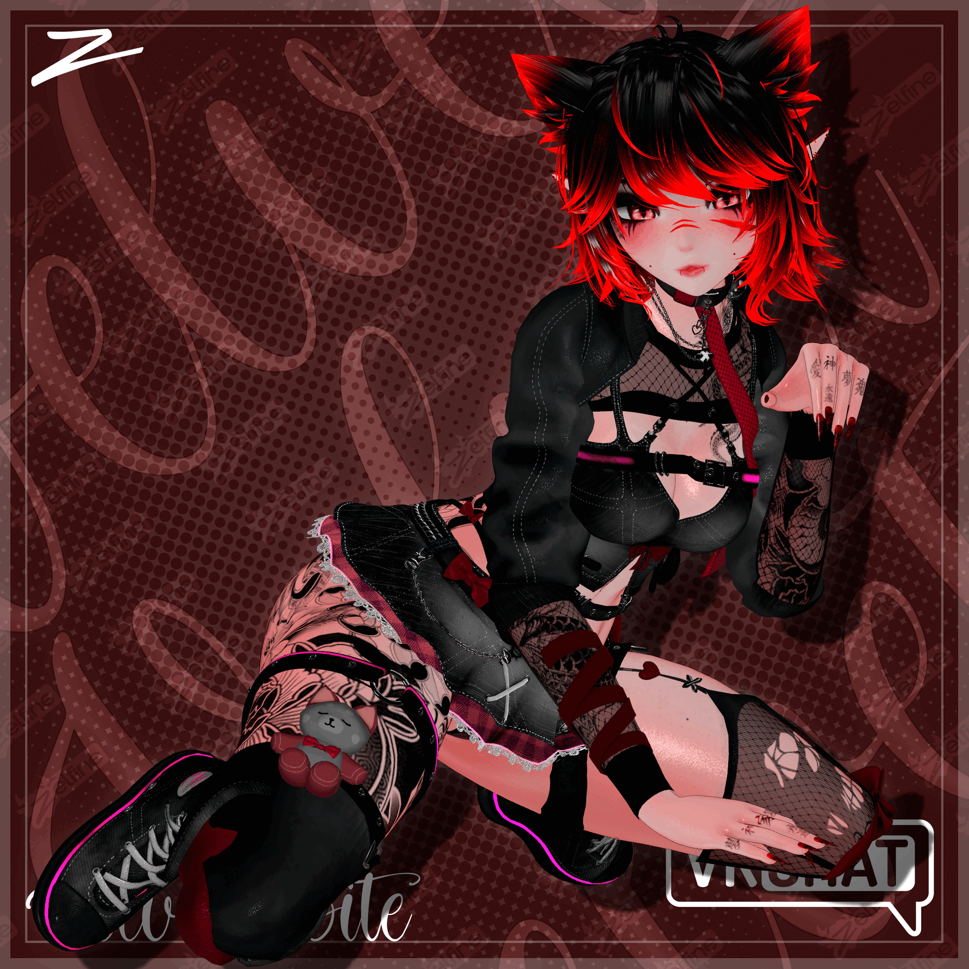 Velvet's Bite (VRChat Clothing)(HALLOWEEN TEXTURES)[Ashen, Astra, Aurora, Delphy Kobo, Ersa, Fiya, Fox Moth, GodWhisper, LunaBeast, NovaBeast, Ruby, Vee, EGirl, wulfgang, Sol]