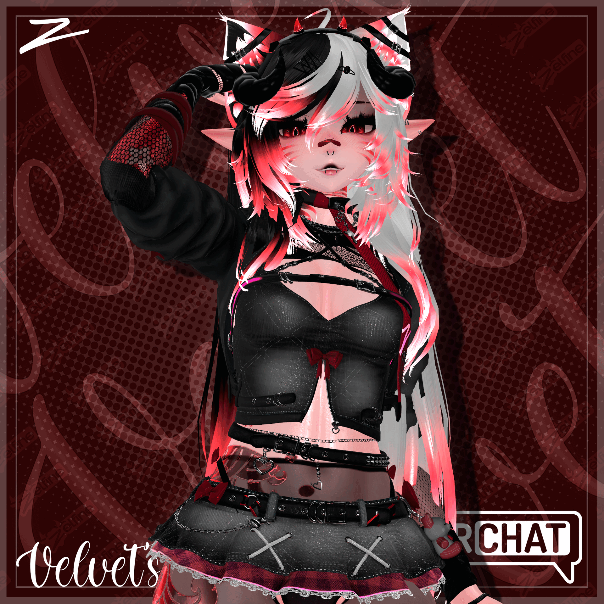 Velvet's Bite (VRChat Clothing)(HALLOWEEN TEXTURES)[Ashen, Astra, Aurora, Delphy Kobo, Ersa, Fiya, Fox Moth, GodWhisper, LunaBeast, NovaBeast, Ruby, Vee, EGirl, wulfgang, Sol]