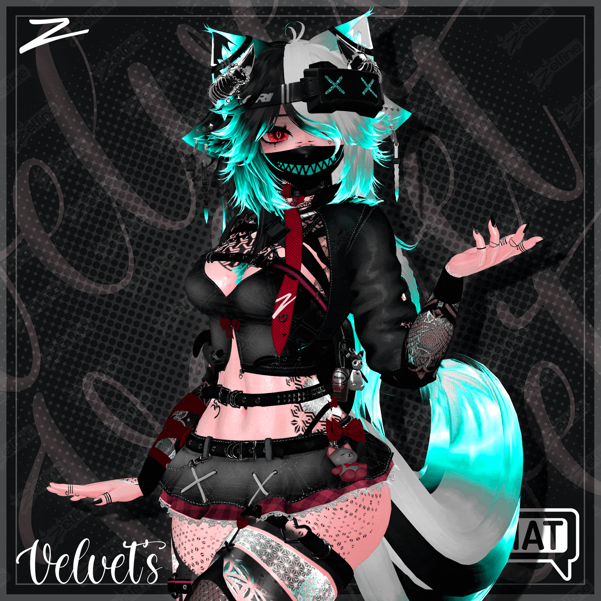 Velvet's Bite (VRChat Clothing)(HALLOWEEN TEXTURES)[Ashen, Astra, Aurora, Delphy Kobo, Ersa, Fiya, Fox Moth, GodWhisper, LunaBeast, NovaBeast, Ruby, Vee, EGirl, wulfgang, Sol]