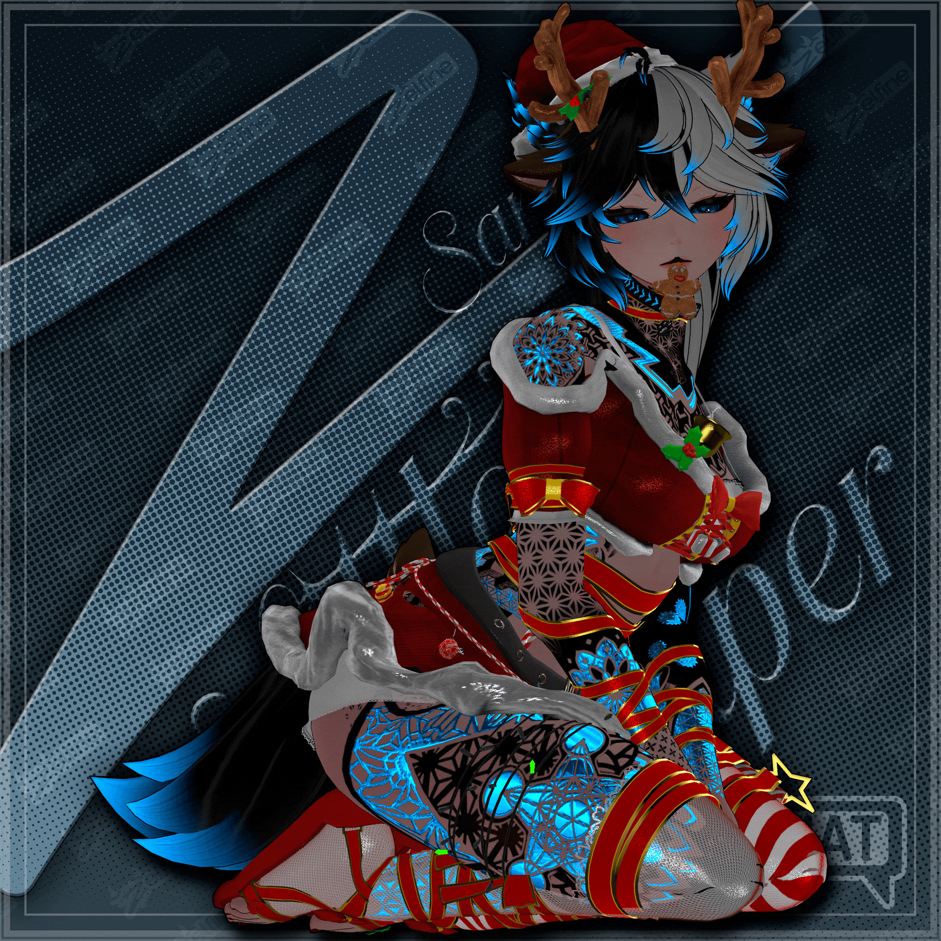 Santa's Little Helper (VRChat Clothing)(CHRISTMAS OUTFIT)[Astra, Delphy, Ersa, Fiya, Fox Moth, Geo, GodWhisper, EGirl, Nova Beast, Seer, Vexra, Yuno, Zae]