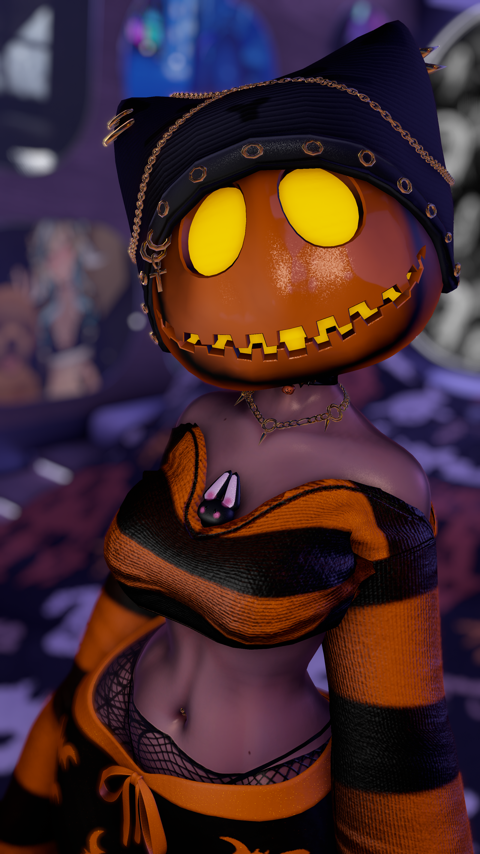 PUMPKIN | WITCH PUMPKIN HEAD | QUEST + PC | SPS | COUPLE FEMALE