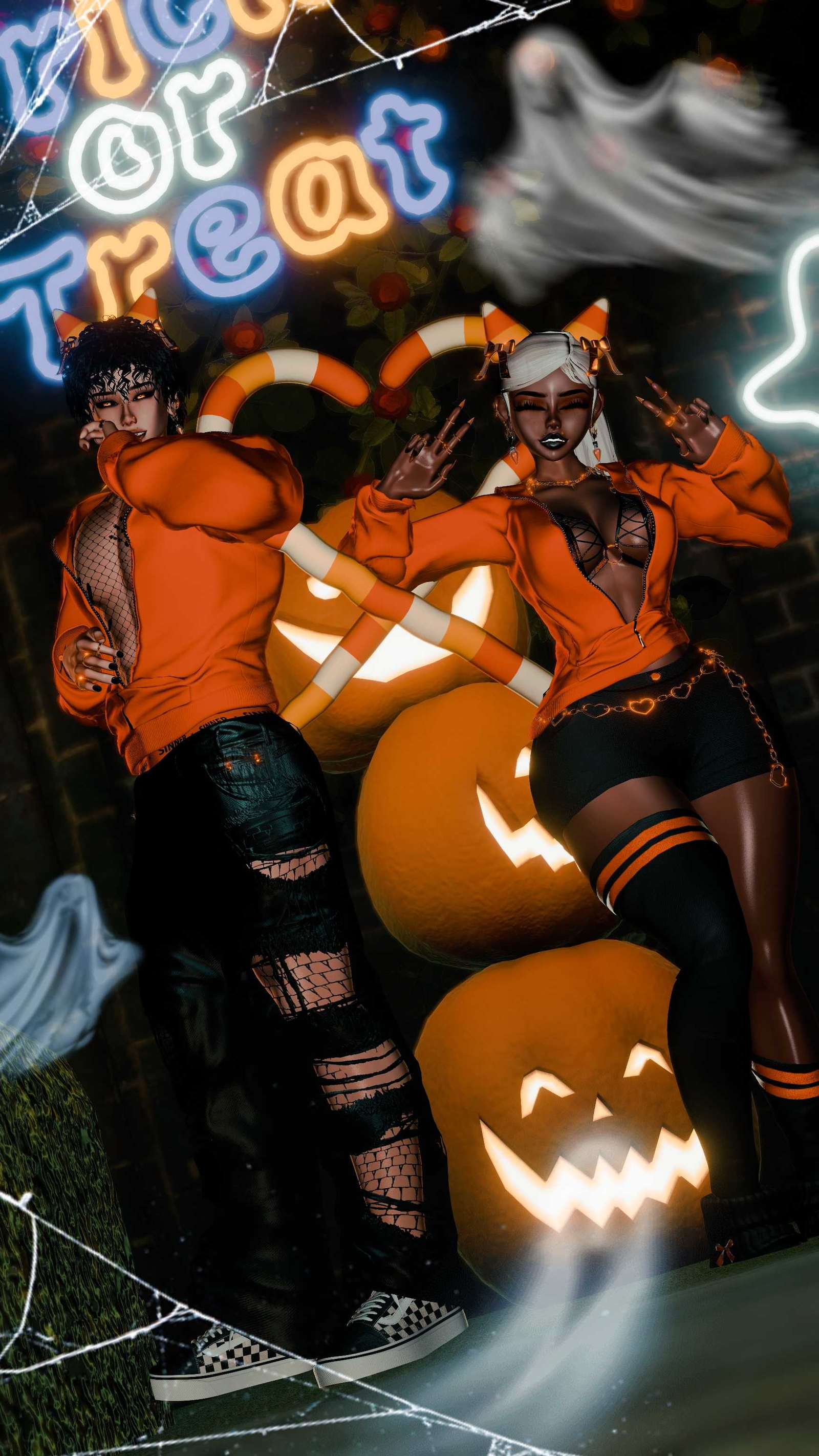 PUMPKIN + PATCH | HALLOWEEN COUPLE PACKAGE | QUEST + PC | SPS