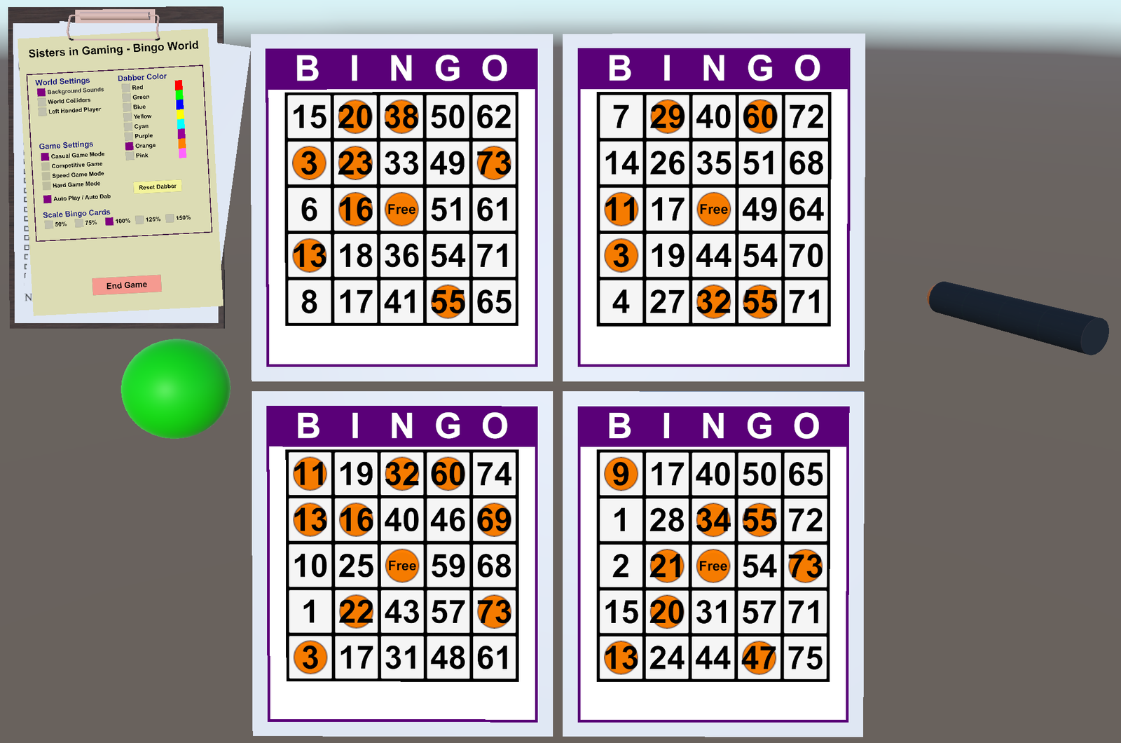 Bingo Game VRC Prefab