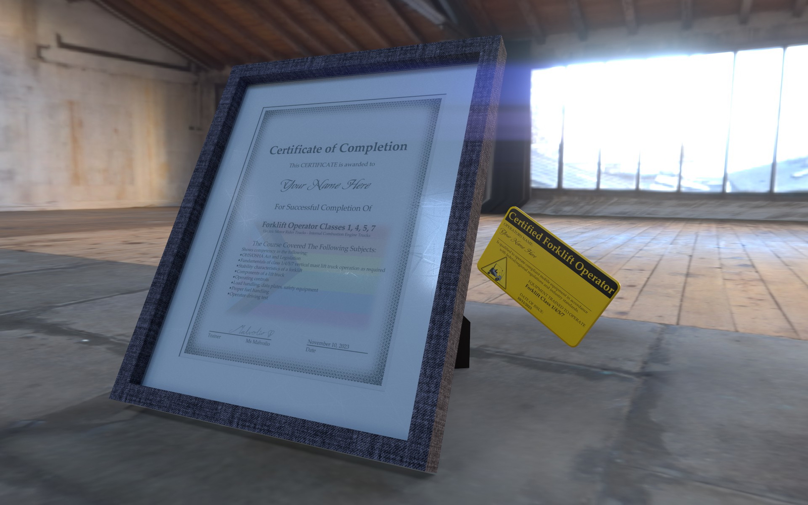 Totally Real Forklift Certification - Almost Guaranteed Real!