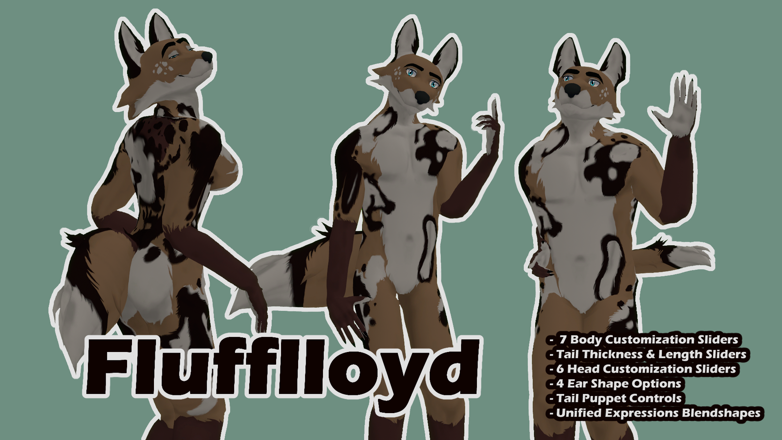 Flufflloyd- Canine VRChat Avatar Base