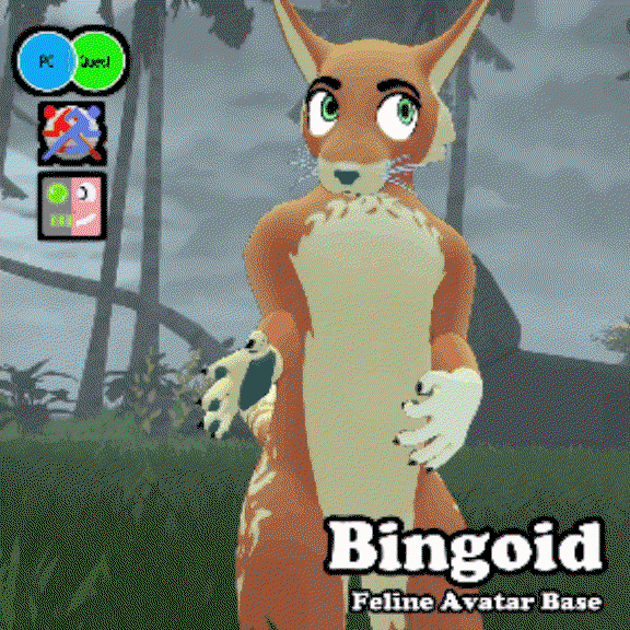 Bingoid Feline VRChat Avatar Base