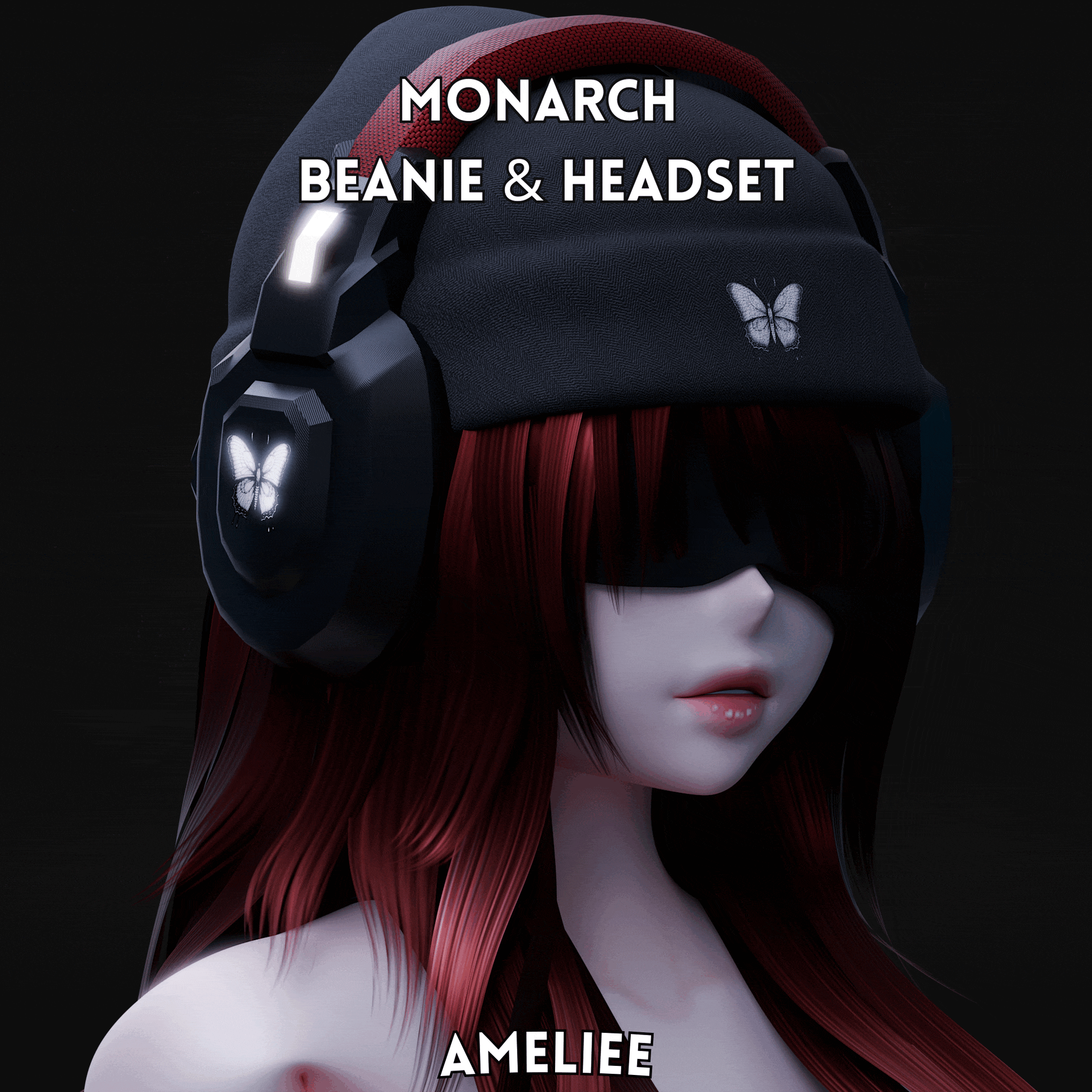 Monarch Beanie & Headset (VRCHAT)