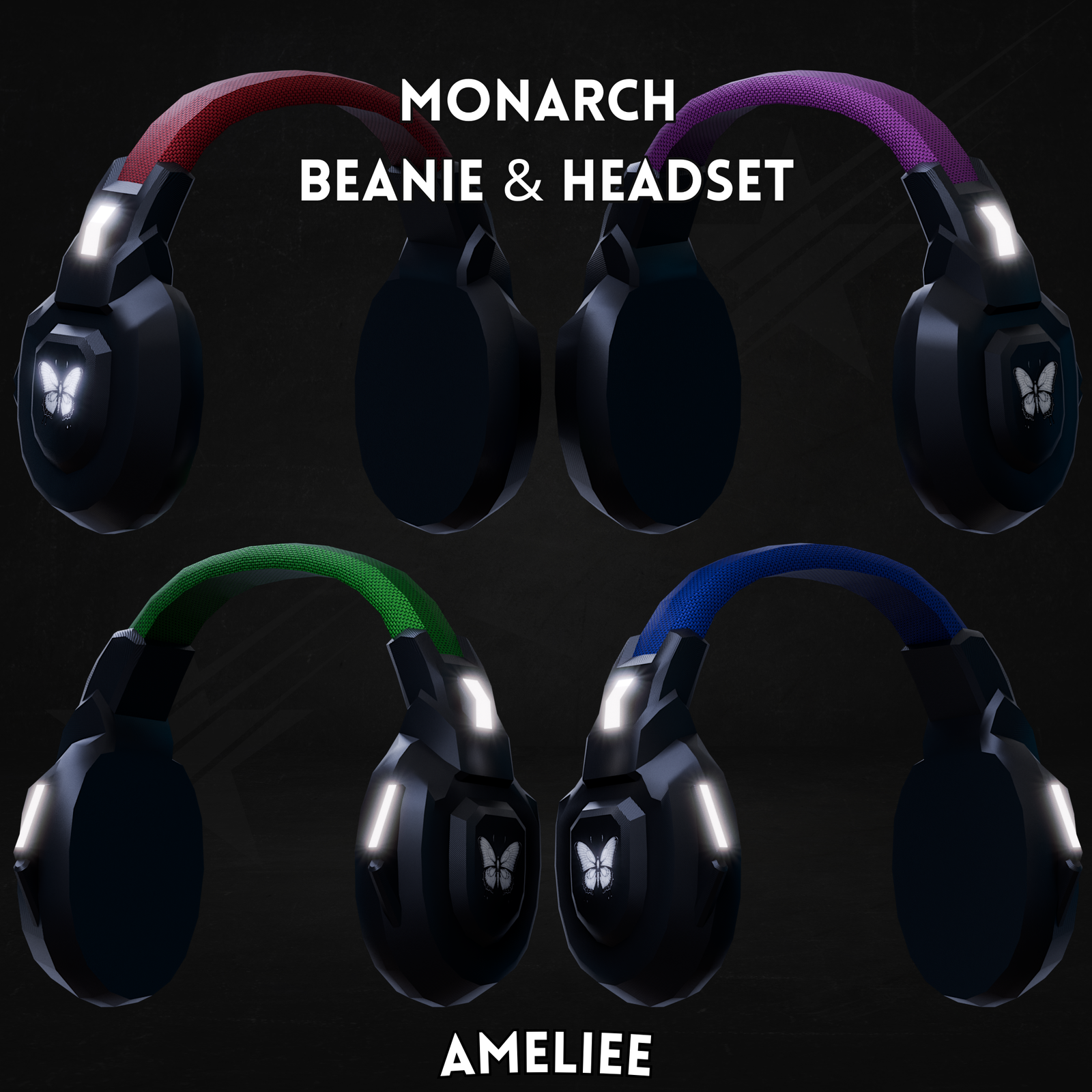 Monarch Beanie & Headset (VRCHAT)