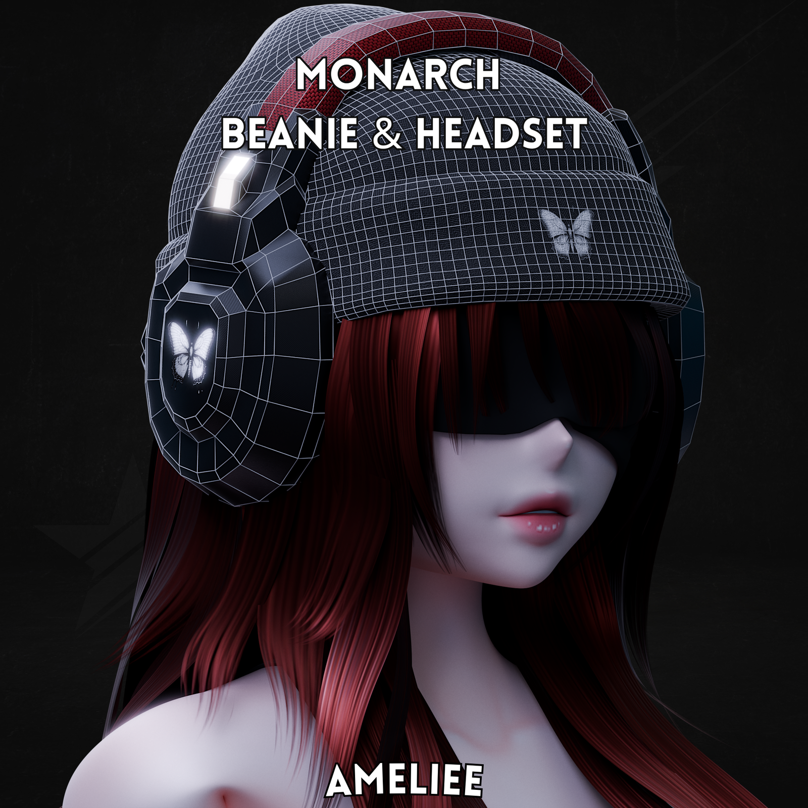 Monarch Beanie & Headset (VRCHAT)