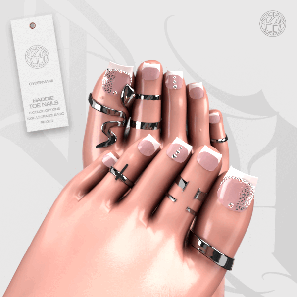 BADDIE TOE NAILS EGIRL VRBASE