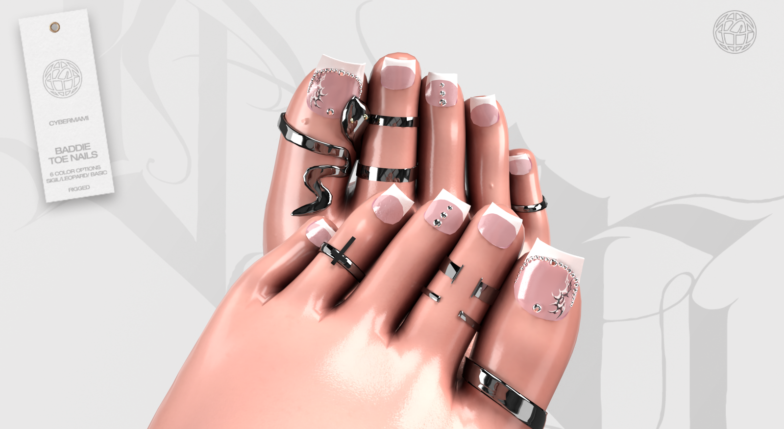 BADDIE TOE NAILS EGIRL VRBASE