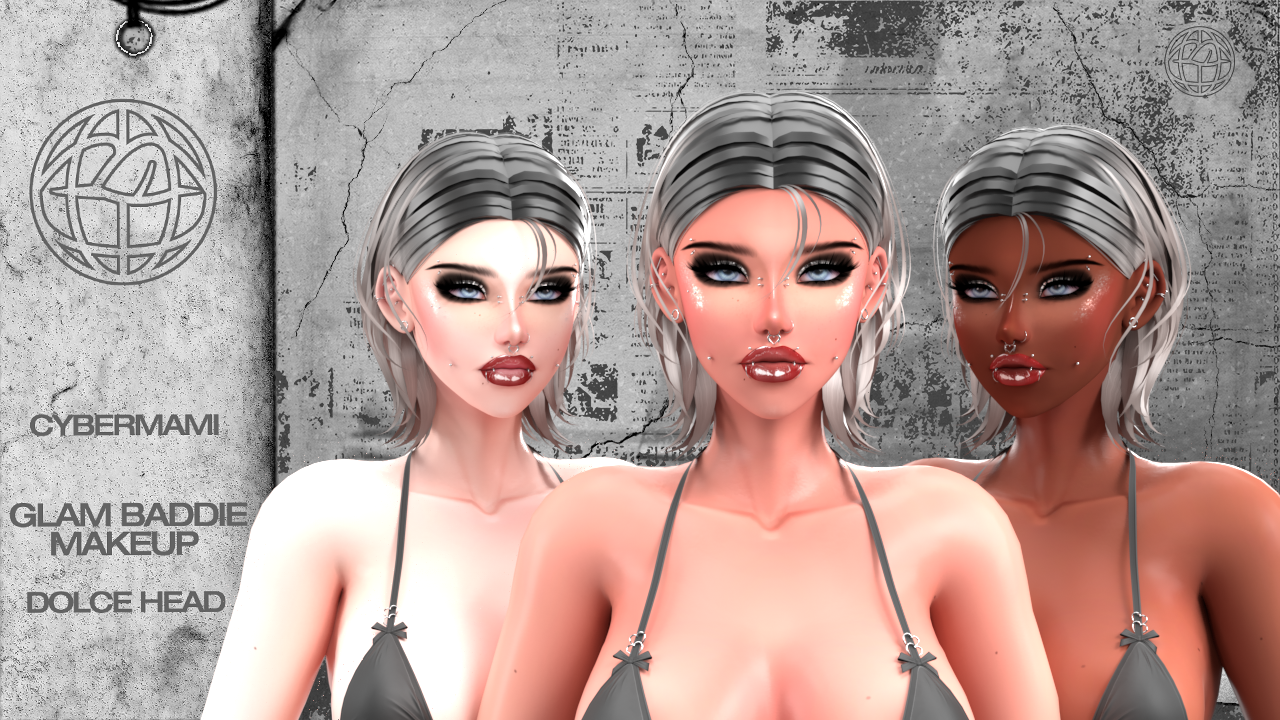 Glam Baddie Makeup Dolce Head