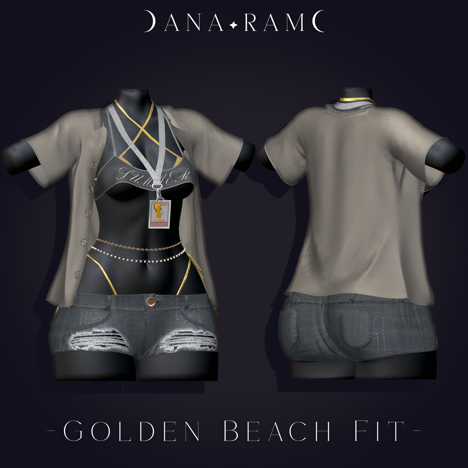 Golden Beach Fit [E-Girl, Zinfit, Tori, RP]