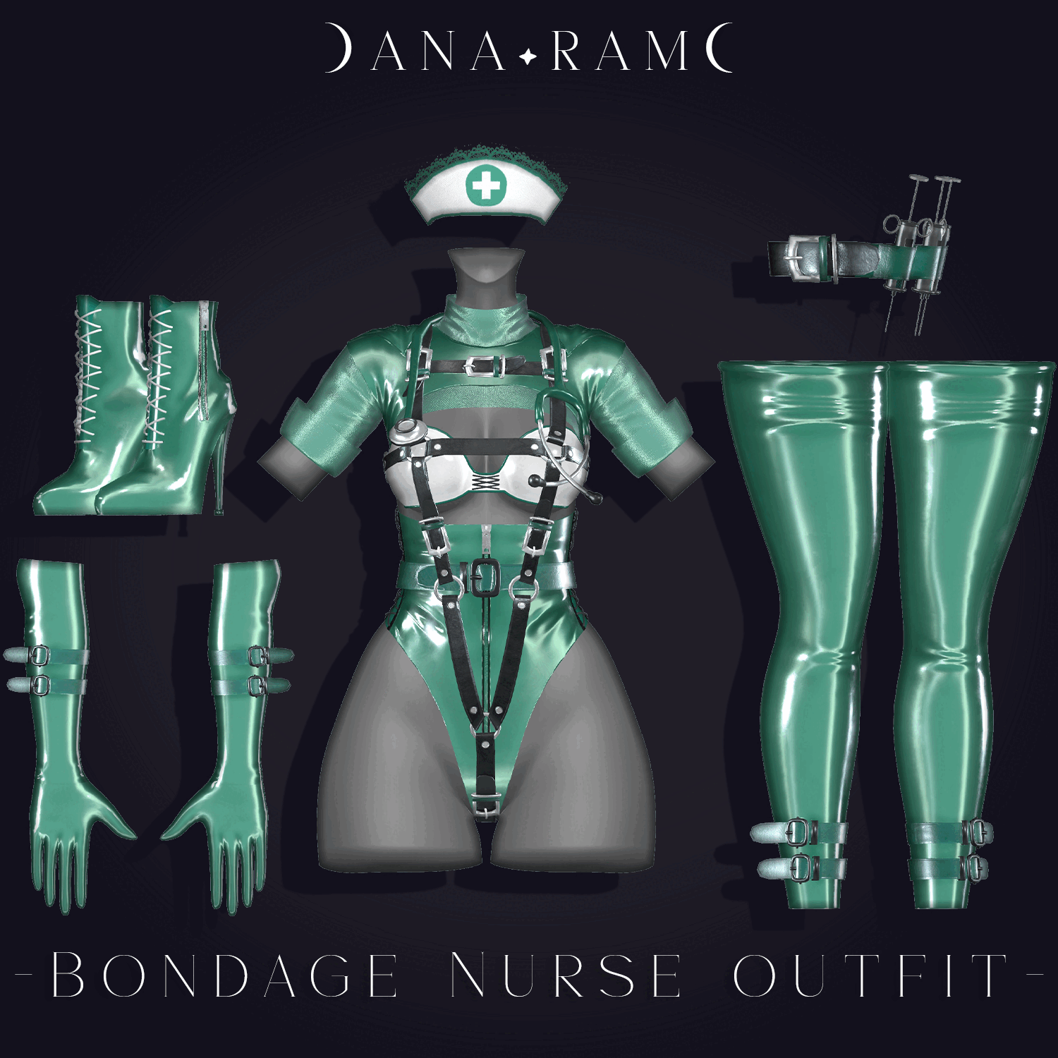 Bondage Nurse Outfit [E-Girl, Zinfit, Tori, RP]